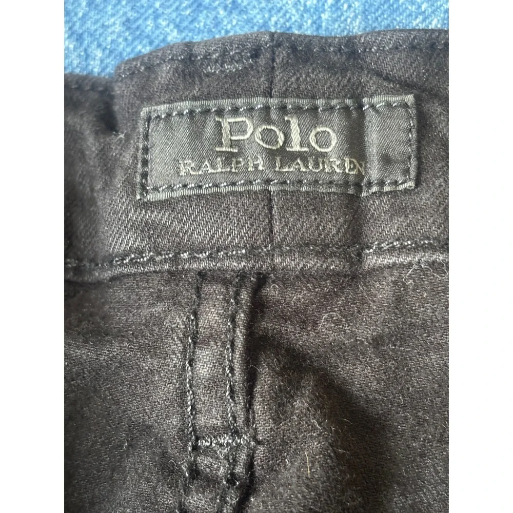 Polo Ralph Lauren Hampton Jeans Mens 48x30 Black Relaxed Straight Denim Big Tall